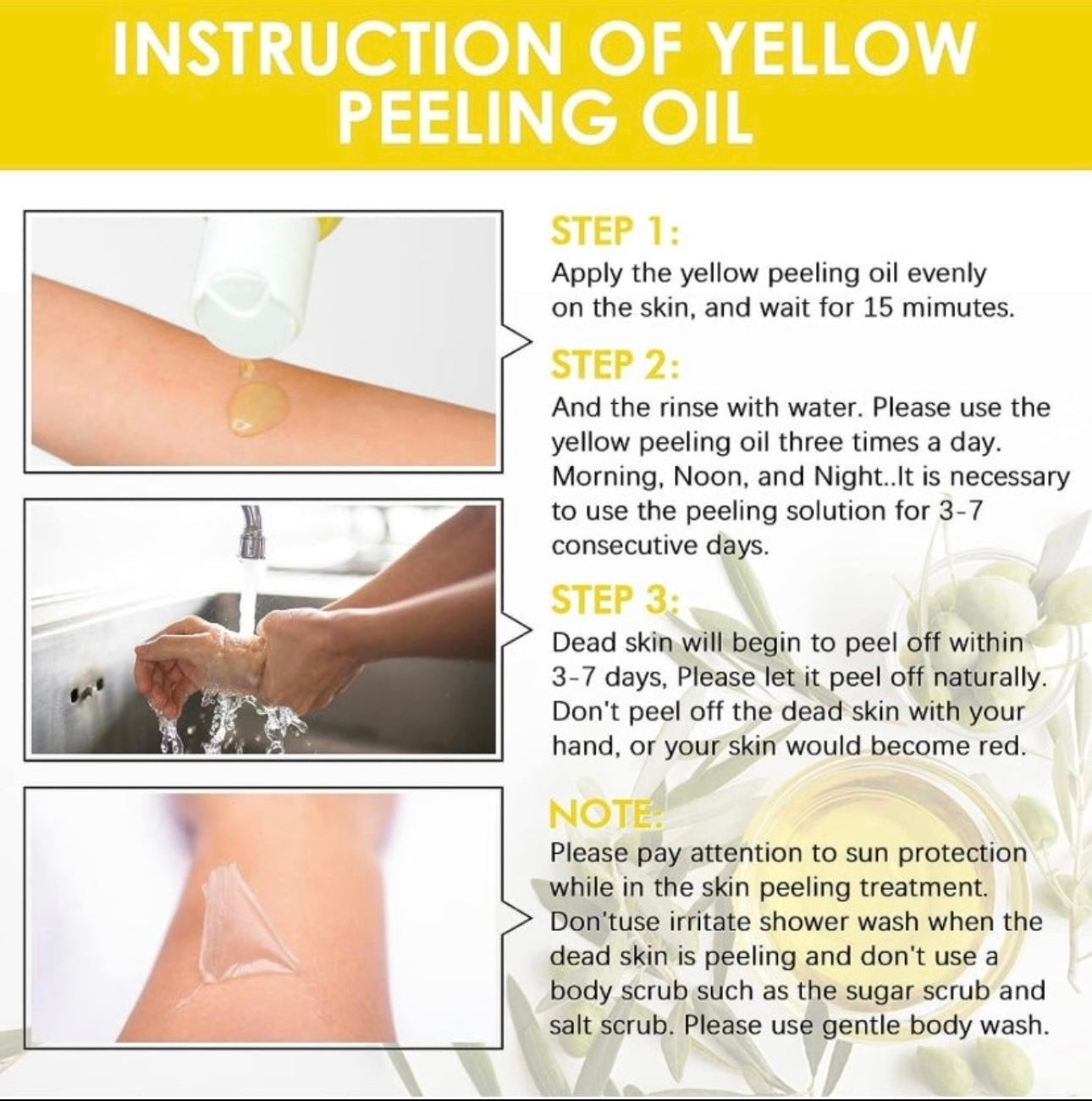 Extra Strong Peeling Exfoliating Yellow Skin Oil – Purete