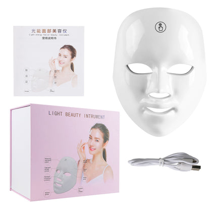 Touch Screen Seven-color Light Mask LED Skin Rejuvenation