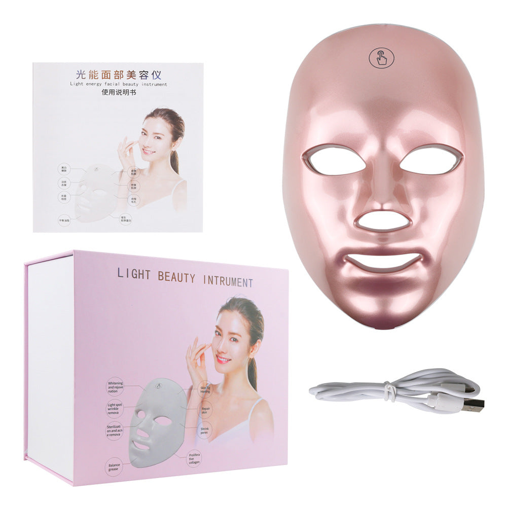 Touch Screen Seven-color Light Mask LED Skin Rejuvenation