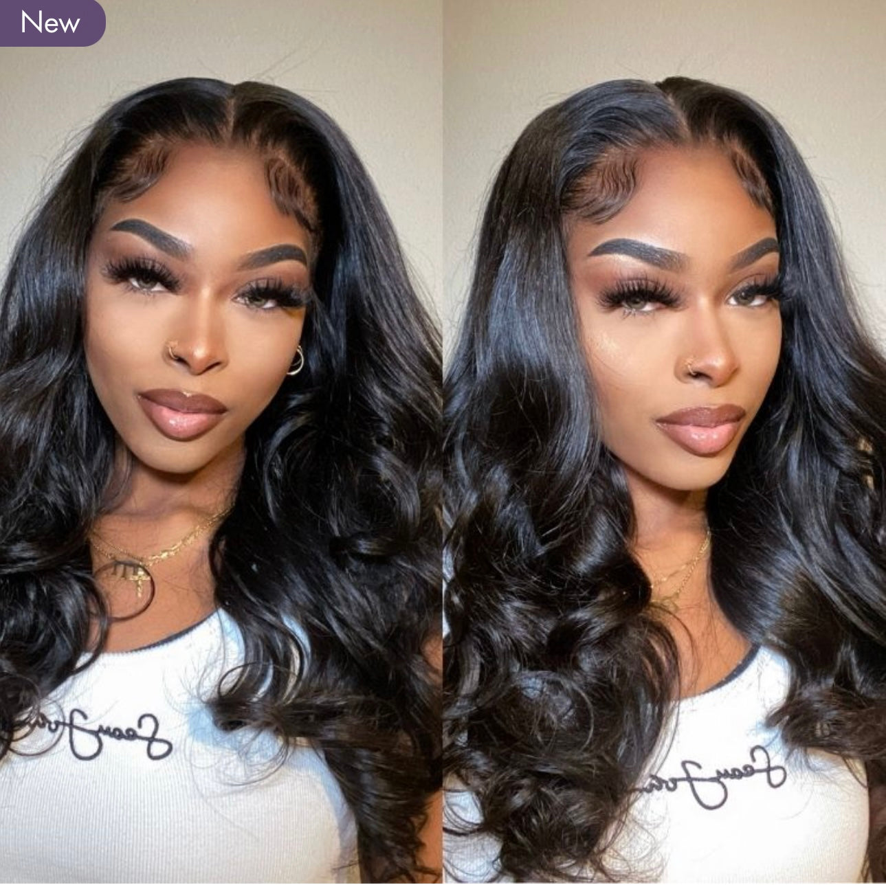 SUPER NATURAL HAIRLINE LOOSE BODY WAVE GLUELESS 5X5 CLOSURE HD LACE WI