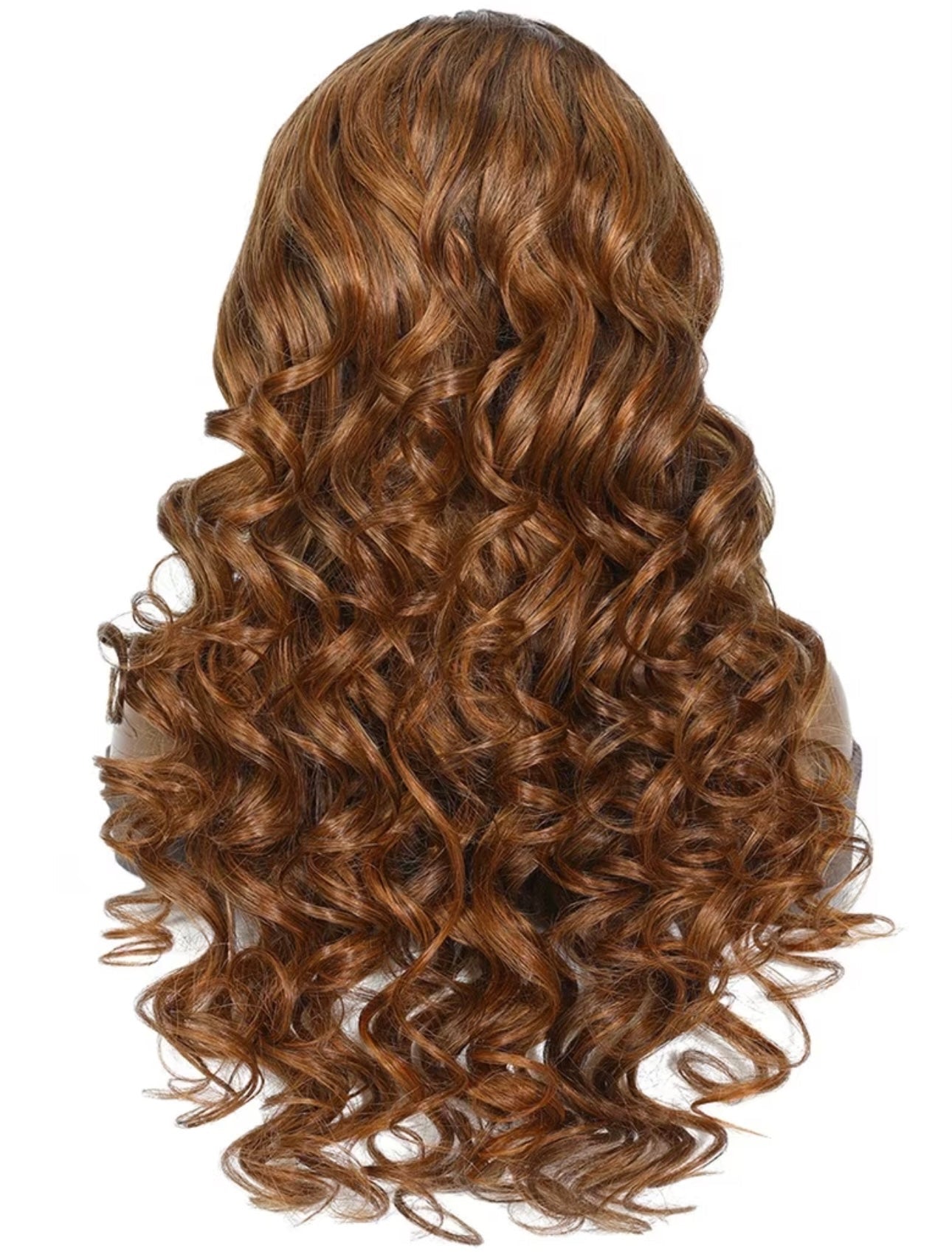 180% Density Loose Wave Big Voluminous Light Brown Curl 13x4 lace Front Wig